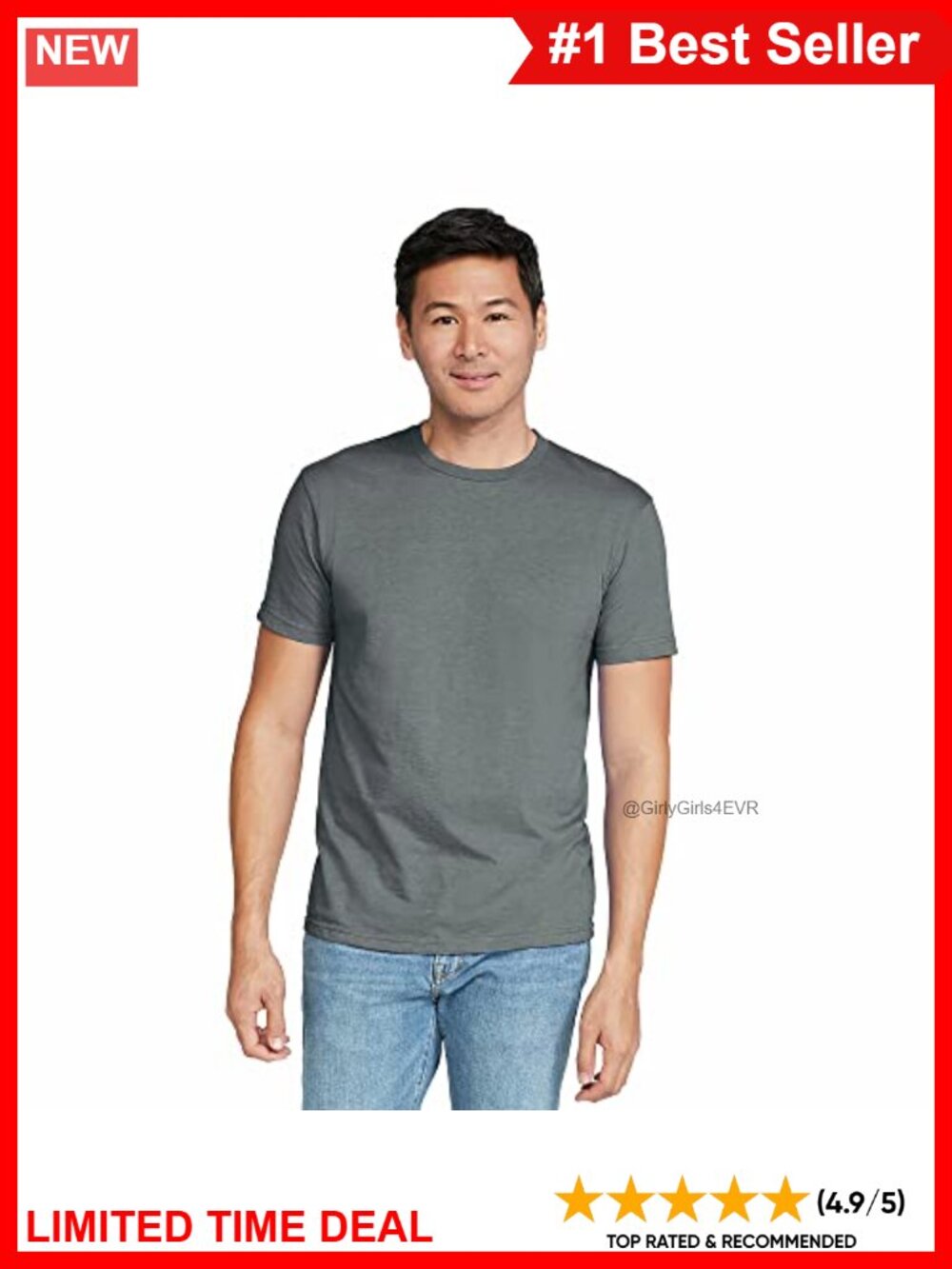 Gildan Softstyle CVC Short Sleeve T-Shirt Crew Neck Modern Fit Tee